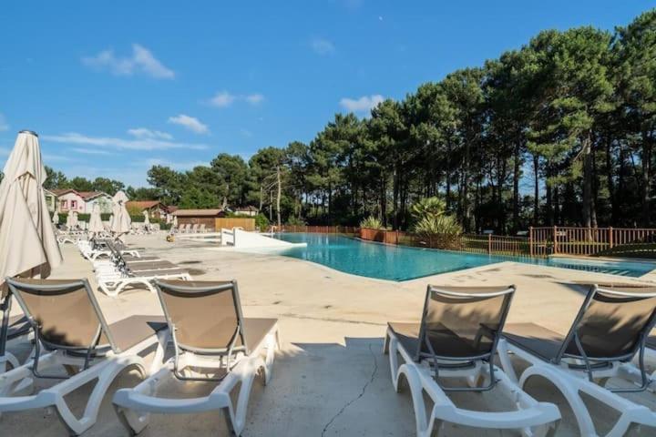 Maison Sur Golf Avec Piscine Chauffee A Lacanau Ocean מראה חיצוני תמונה